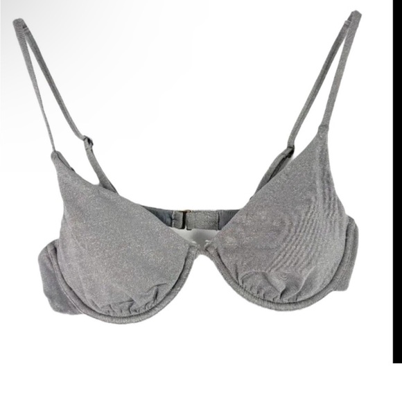 Andie Swim The Sicily Top NWT in Silver - Picture 3 of 7